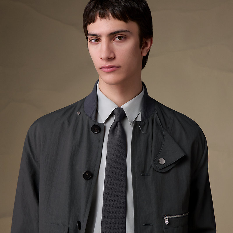 [貴重なレザーネクタイ] HERMES エルメス ネクタイ 《マイヨン》 19052406_1.jpg